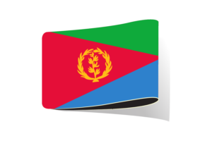 厄立特里亚国旗插图剪贴画