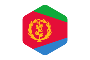 厄立特里亚国旗圆形六边形