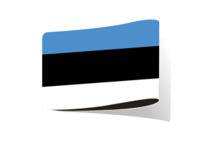 爱沙尼亚国旗插图剪贴画