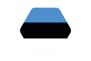 爱沙尼亚国旗矢量插图
