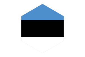 爱沙尼亚国旗六边形