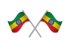 埃塞俄比亚国旗标志矢量免费