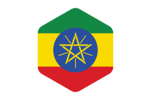 埃塞俄比亚国旗圆形六边形
