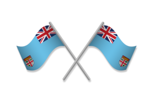 斐济国旗徽章矢量免费