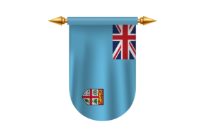 斐济国旗标志矢量图像
