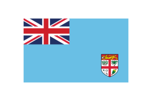 斐济国旗三角形矢量插图
