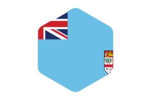 斐济国旗圆形六边形