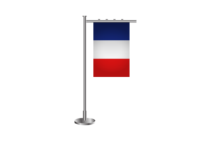 3d 法国站立旗