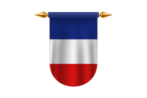 法国国旗标志矢量图像