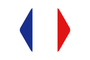 法国国旗矢量插图