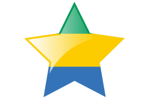 加蓬国旗星图标