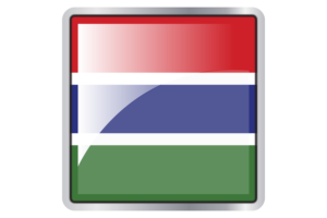 冈比亚国旗广场图标