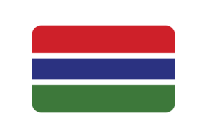 冈比亚国旗三角形圆形