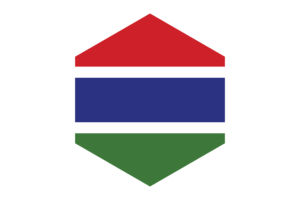 冈比亚国旗六边形
