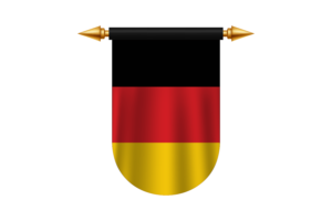 德国国旗标志矢量图像