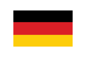 德国国旗三角形矢量插图