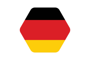 德国国旗矢量插图