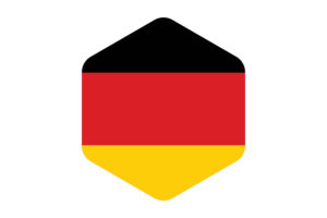德国国旗圆形六边形