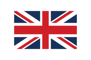 英国国旗三角形矢量插图
