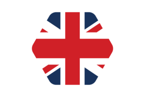 英国国旗矢量插图