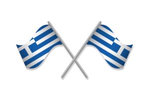 希腊国旗标志矢量免费