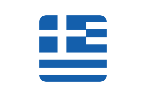 希腊国旗方形圆形