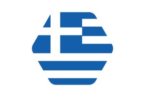 希腊国旗矢量插图