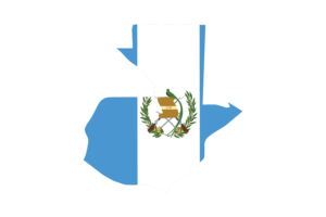 危地马拉地图与国旗