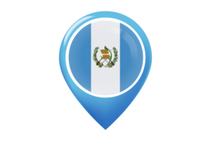 危地马拉国旗地图图钉图标