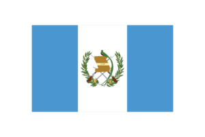 危地马拉国旗三角形矢量插图