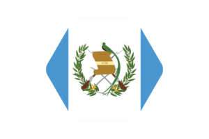 危地马拉国旗矢量插图