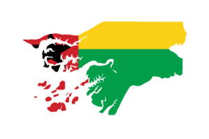 几内亚比绍地图与国旗