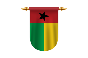 几内亚比绍国旗矢量图像