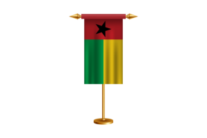 几内亚比绍礼仪旗帜矢量免费