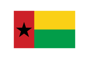 几内亚比绍国旗三角形矢量插图