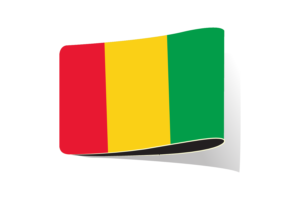 几内亚国旗插图剪贴画