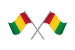 几内亚国旗徽章矢量免费
