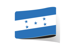 洪都拉斯国旗插图剪贴画