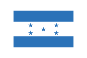 洪都拉斯国旗三角形矢量插图