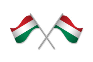 匈牙利国旗徽章矢量免费