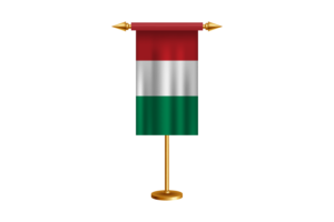 匈牙利礼仪旗帜矢量免费