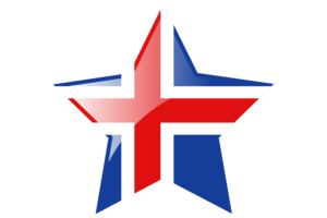 冰岛国旗星图标