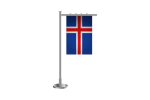 3d 冰岛站立旗