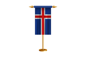 冰岛礼仪旗帜矢量免费