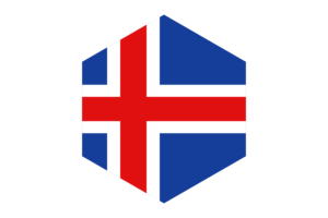 冰岛国旗六边形