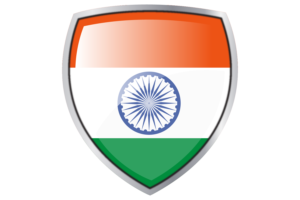 印度国旗库什纹章盾牌