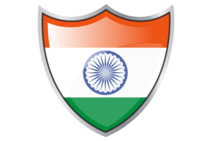 盾牌与印度国旗