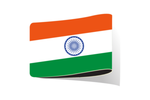 印度国旗插图剪贴画