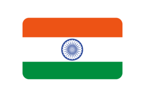 印度国旗三角形圆形
