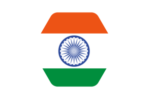 印度国旗矢量插图